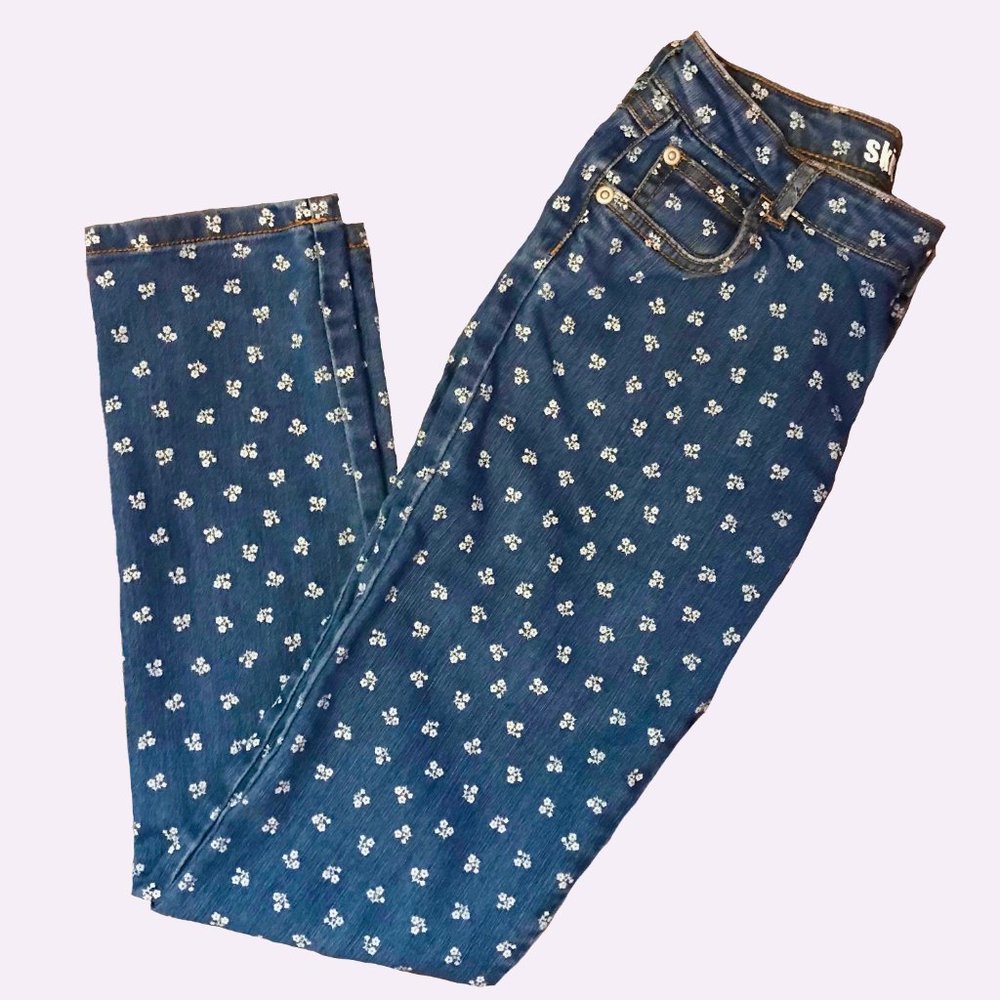 💐Floral Print Jeans💐